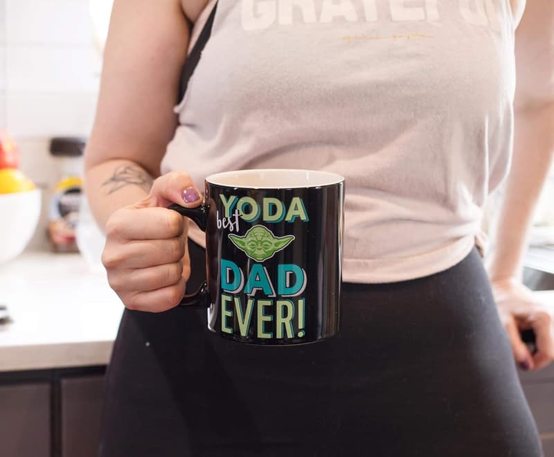 Father's Day Yoda Best Dad Ever Ceramic Mug - 20 oz