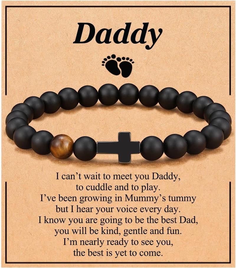 Men's Cross Bracelet - Christian Gift for Birthdays & Graduations