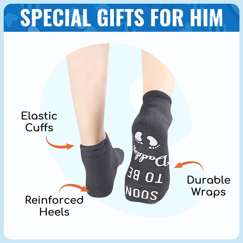Funny Socks for New Dads - Unique Gift for Family