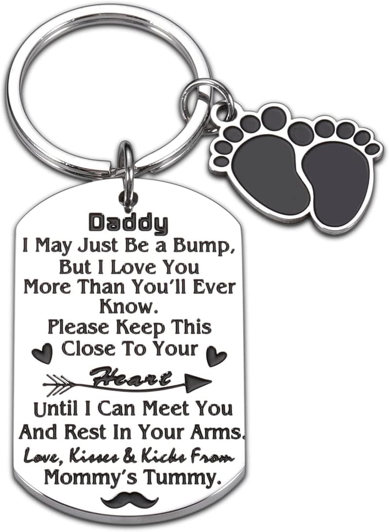 First Father's Day Keychain for New Dads