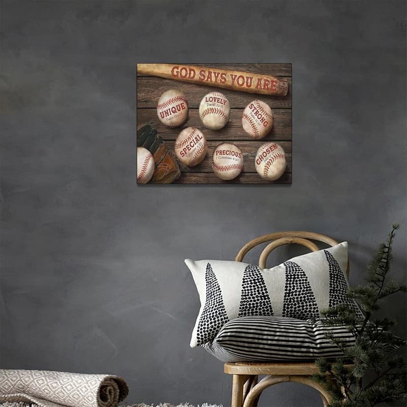 Baseball Wall Art Canvas Print - Modern Home Decor 16