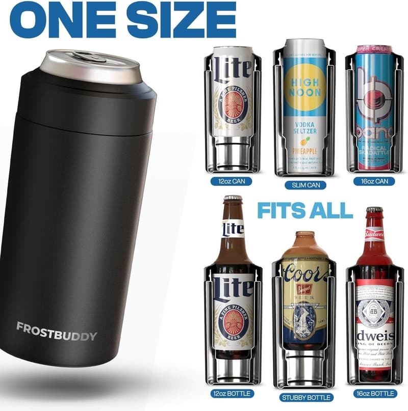 Universal Can Cooler - Insulated Double-Walled Stainless Steel