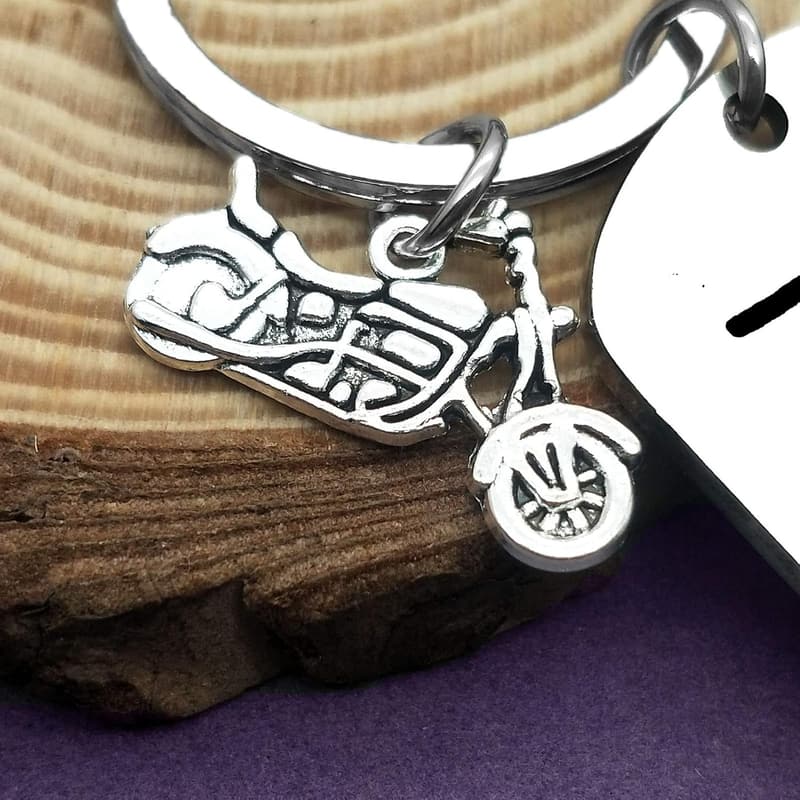 Ride Safe Keychain for Bikers - Valentine's Day Gift