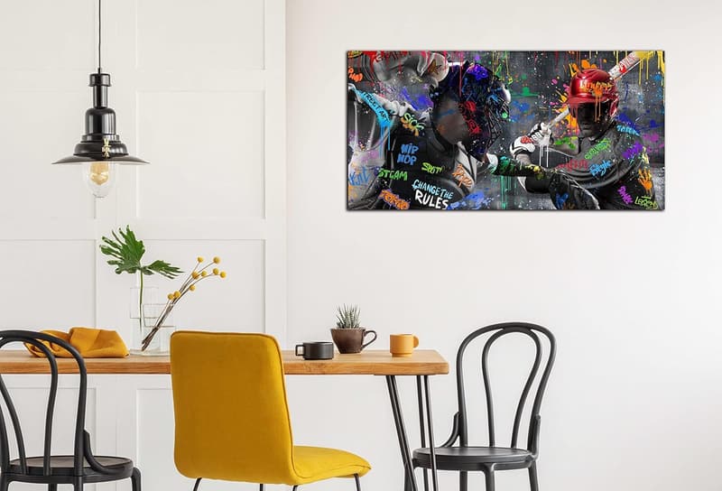 Teen Boy's Graffiti Baseball Wall Art – Ready to Hang 40