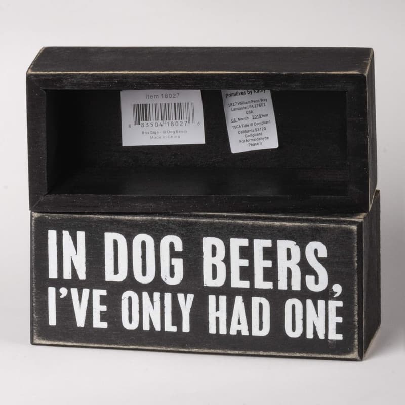 Dog Lovers Box Sign, 6