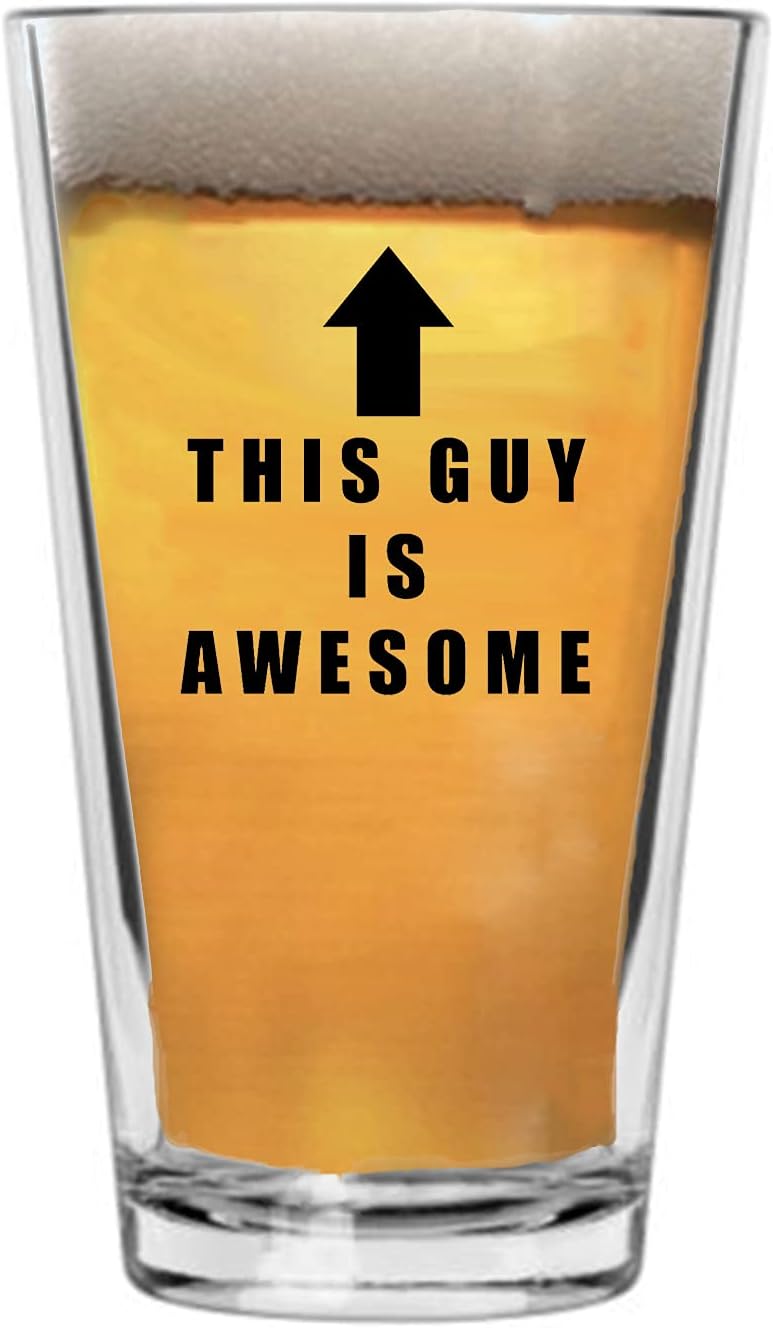 Father's Day Funny Beer Glass - 