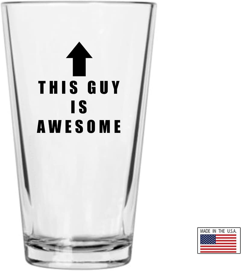 Father's Day Funny Beer Glass - 