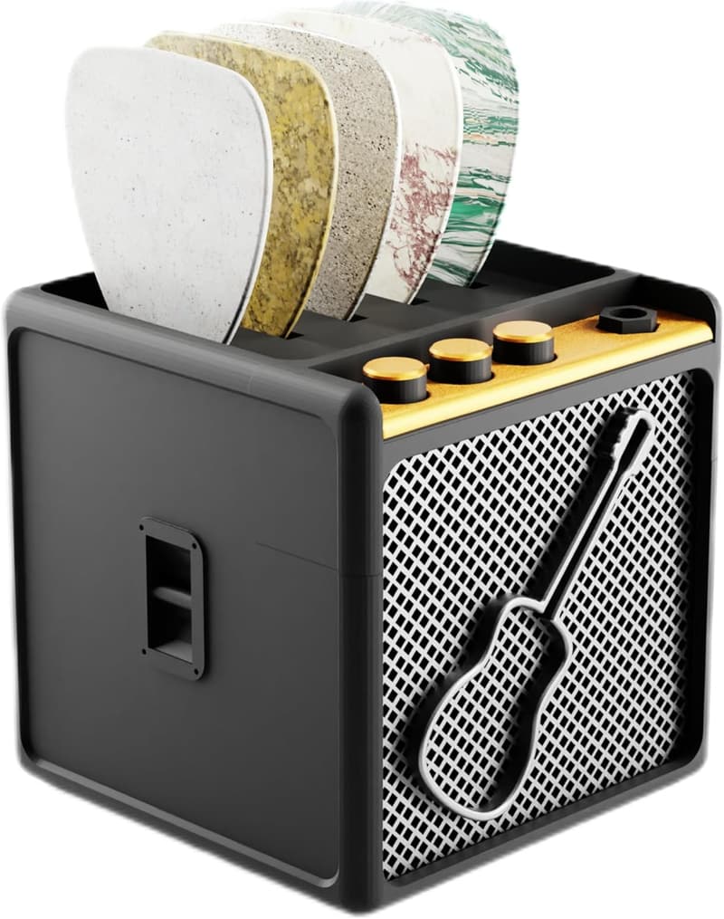 Guitar Pick Display Holder - Stylish Organizer for Musicians