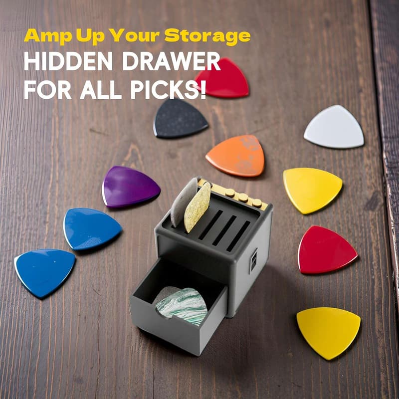 Guitar Pick Display Holder - Stylish Organizer for Musicians