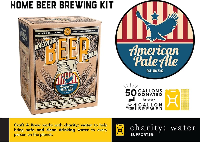 American Pale Ale Home Brewing Kit - Complete 1 Gallon Set