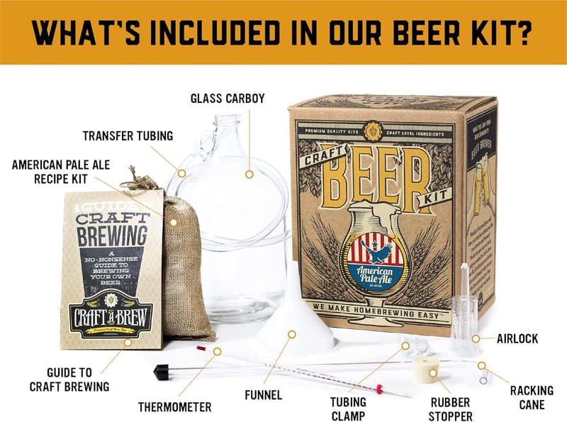 American Pale Ale Home Brewing Kit - Complete 1 Gallon Set