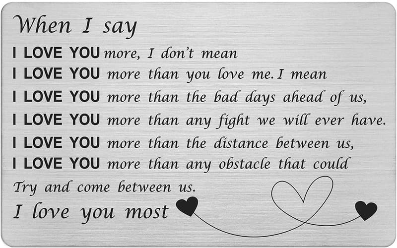 Personalized Love Card for Husband - Father's Day Gift