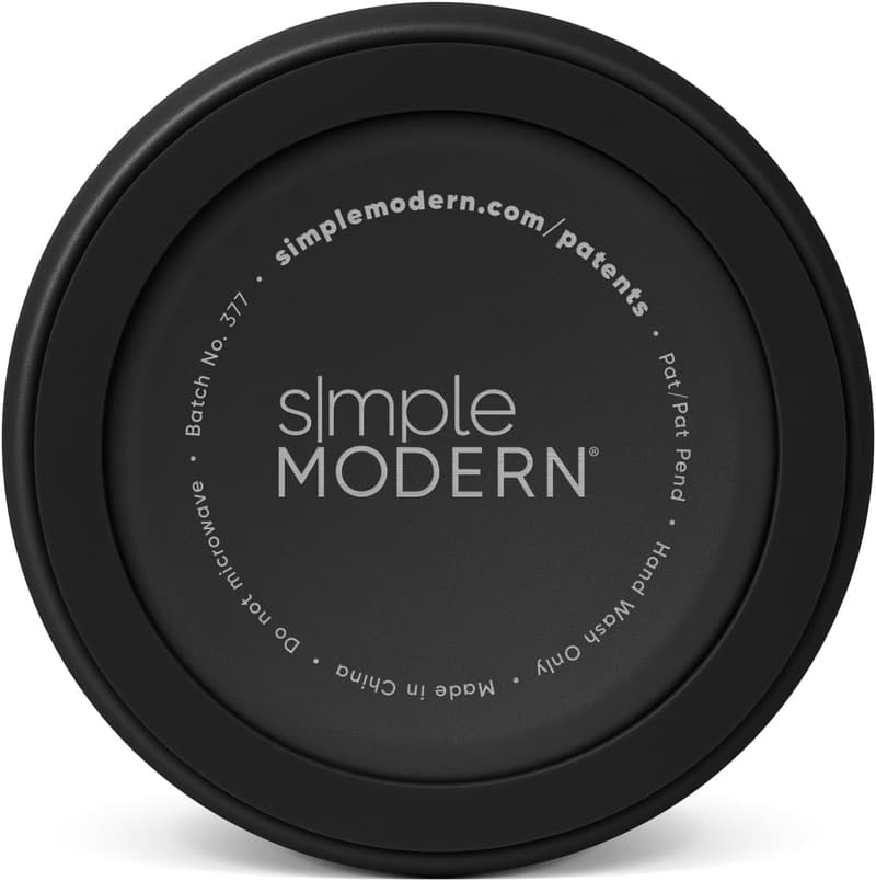 Insulated Stainless Steel Pet Water Bowl - Midnight Black
