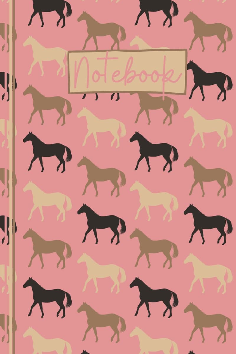 Cute Horse Lined Journal - Perfect Equestrian Gift