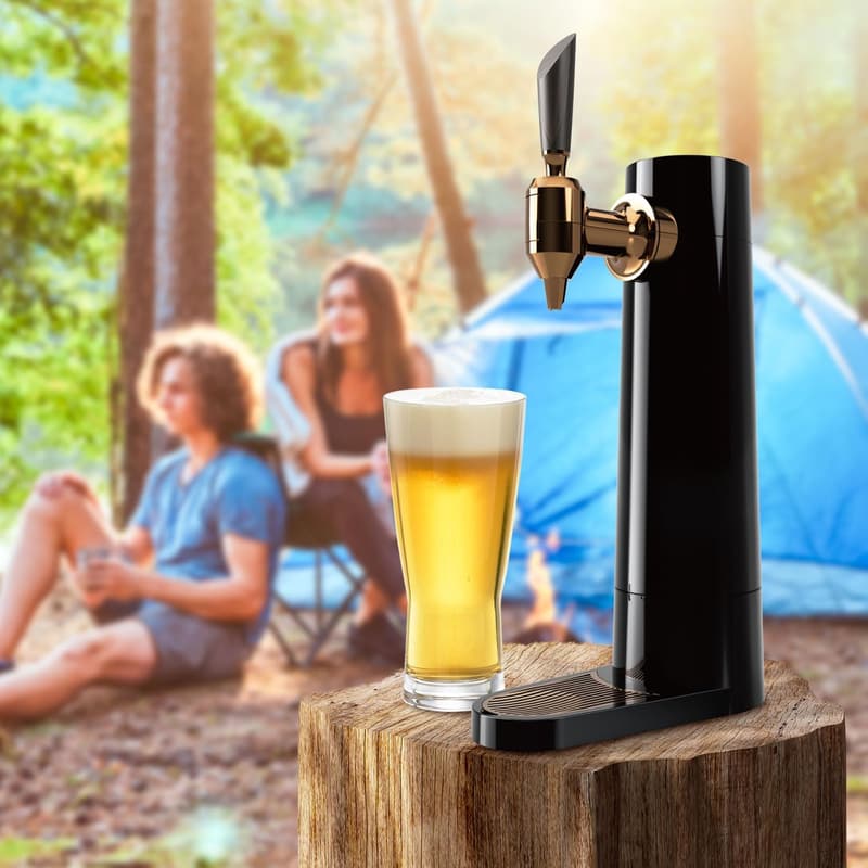 Rechargeable Mini Keg Draft Beer Dispenser with Misty Foam