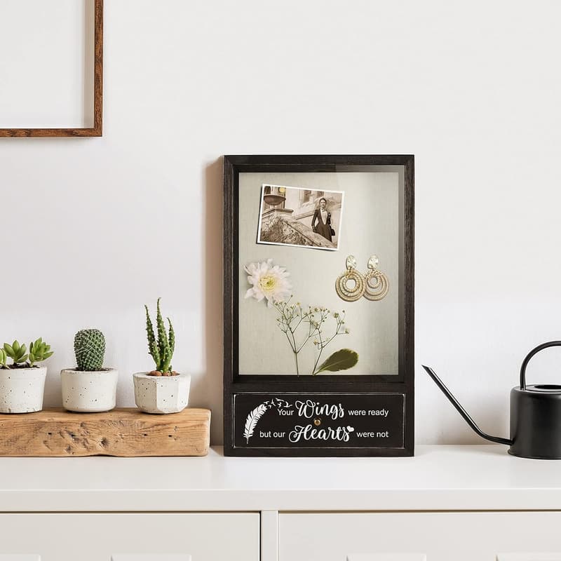 Sympathy Gift: Memorial Picture Frame & Shadow Box