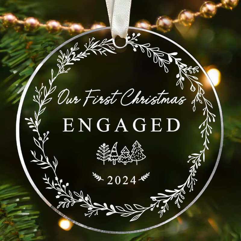 Engagement Gifts for Couples - Acrylic Ornament