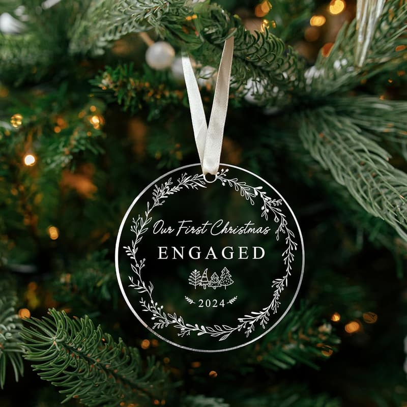 Engagement Gifts for Couples - Acrylic Ornament