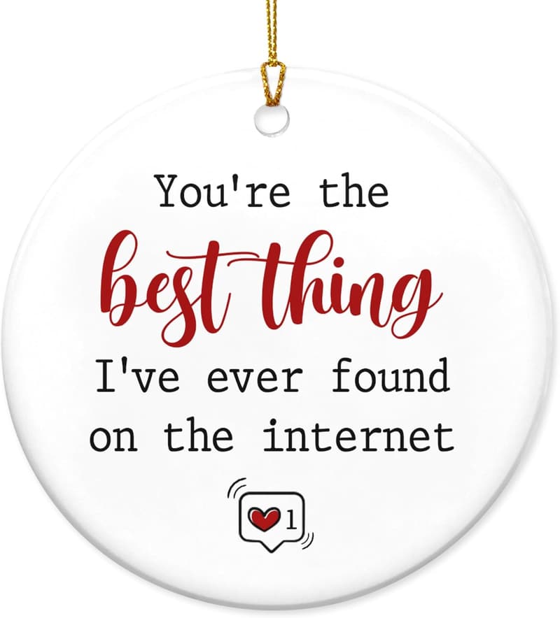 Couples' Ceramic Ornaments - Perfect for Anniversary & Birthdays
