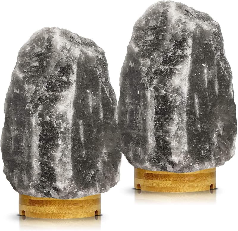 Himalayan Salt Lamp Set of 2 - Dimmable Night Lights