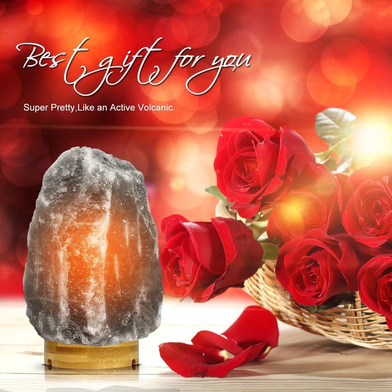 Himalayan Salt Lamp Set of 2 - Dimmable Night Lights