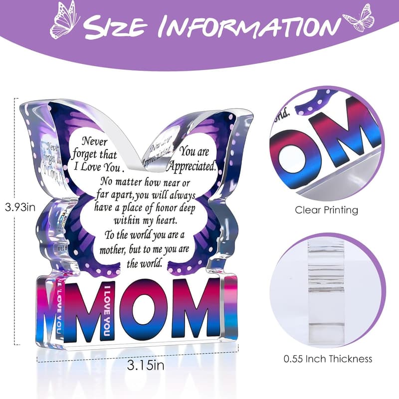 Unique Mother's Day Gift Plaque for Mom from Kids