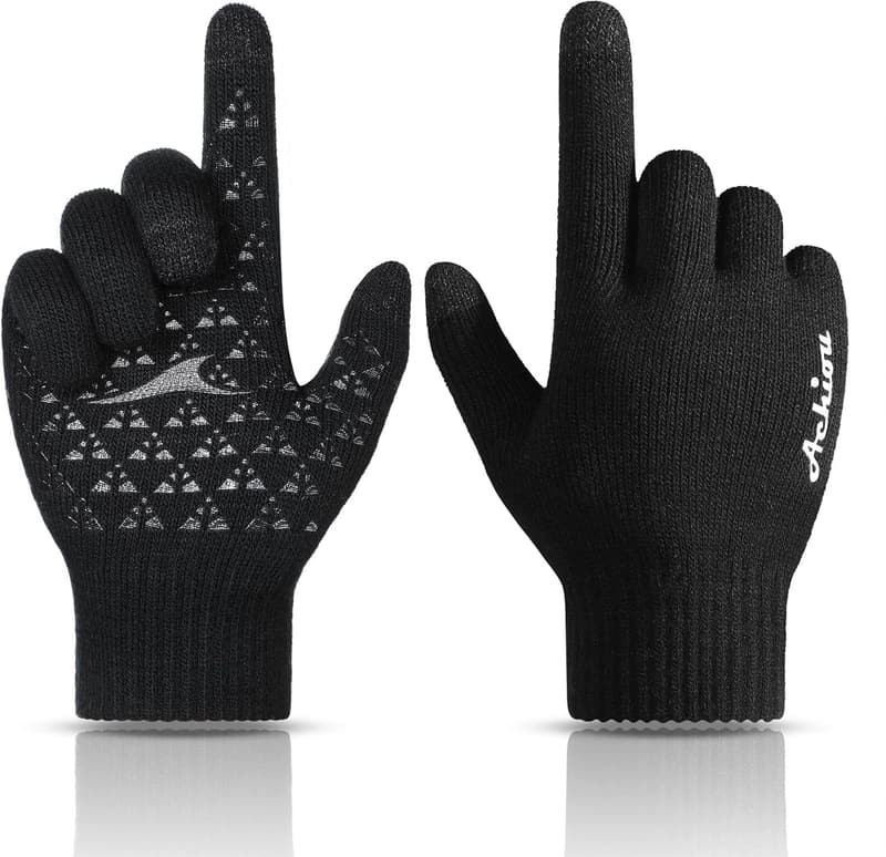 Winter Touchscreen Gloves for Men and Women with Thermal Lining