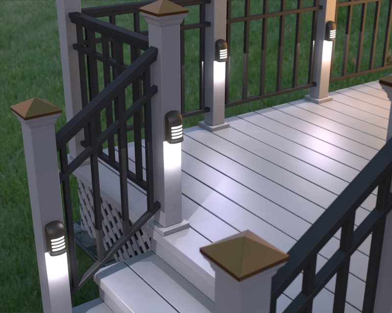 Battery Operated Motion Activated LED Deck Lights - 2 Pack