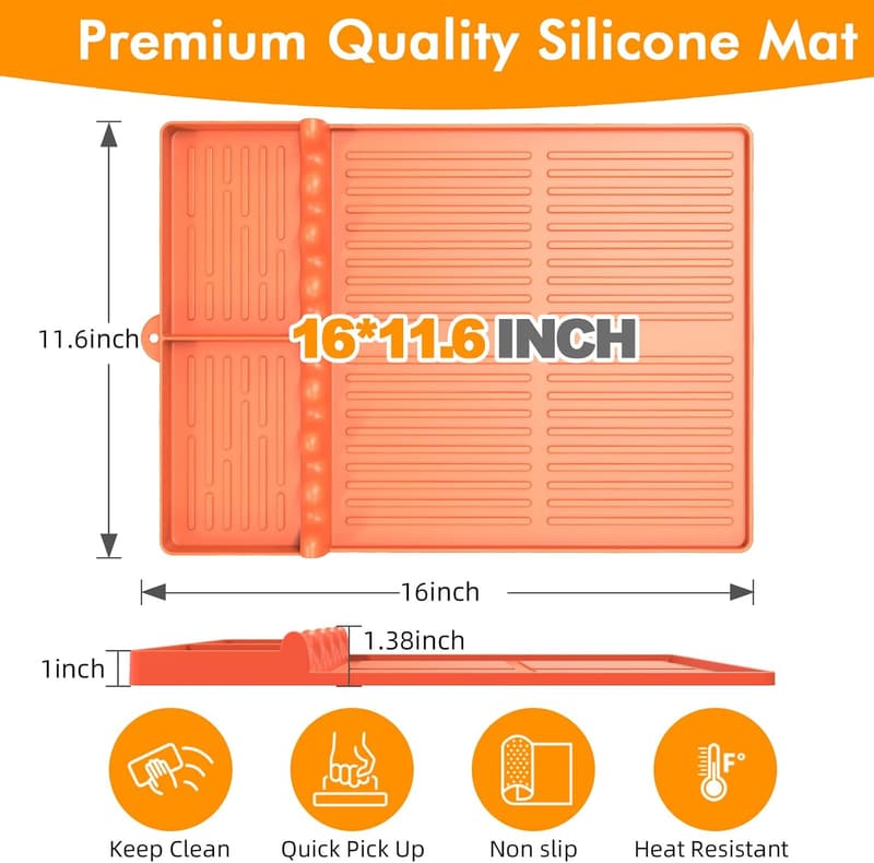 Silicone Griddle Tool Mat for Blackstone Grill Accessories