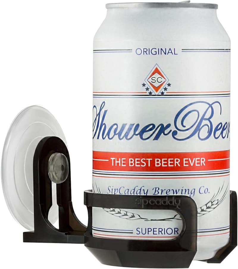 Portable Shower Beer & Bath Wine Holder with Suction Cup