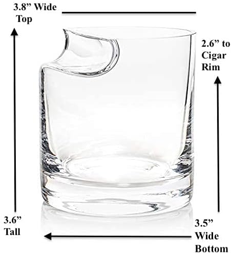Whisky Cigar Glass Set - Custom Gift Box for Groomsmen