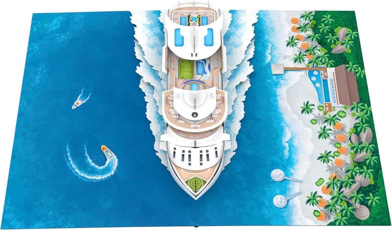 3D Pop-Up Cruise Card - Handmade Souvenir for All Occasions