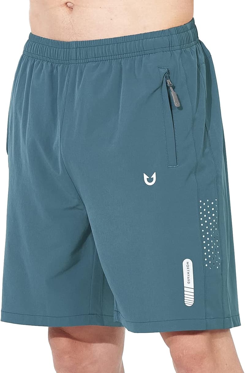 Men's Quick-Dry Athletic Running Shorts for Gym & Sports