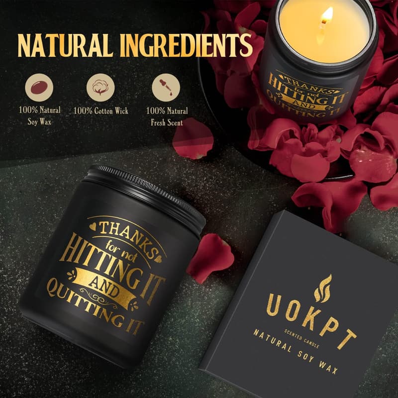 Naughty Scented Candles - Funny Birthday Gift for Him