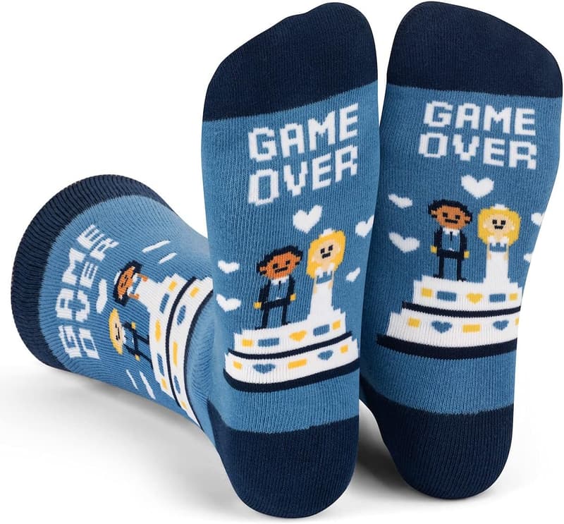 Funny Wedding Socks for Couples - Unique Gift for Bridal Party