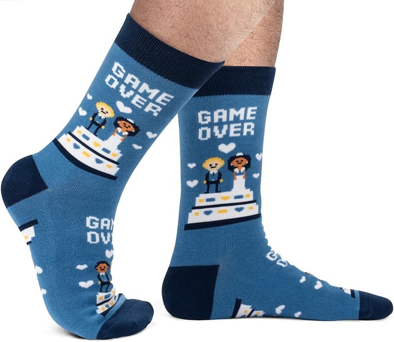 Funny Wedding Socks for Couples - Unique Gift for Bridal Party