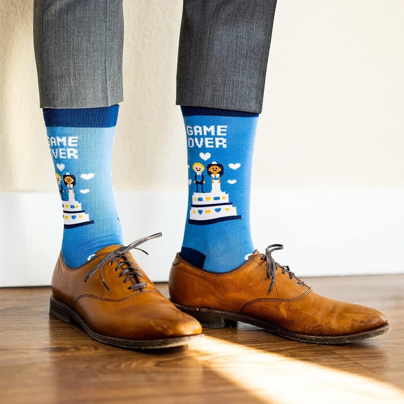 Funny Wedding Socks for Couples - Unique Gift for Bridal Party