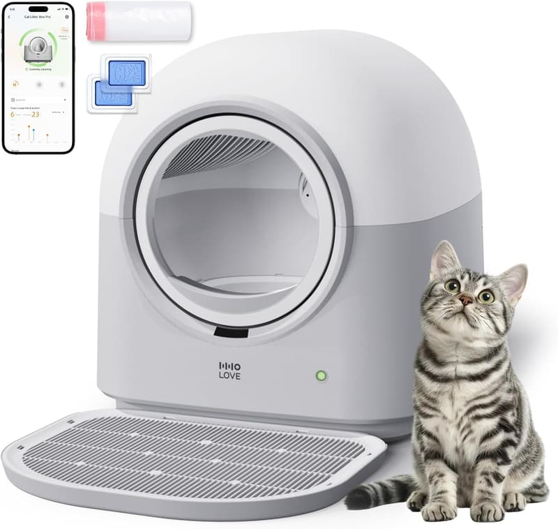 Automatic Self-Cleaning Cat Litter Box with APP Control