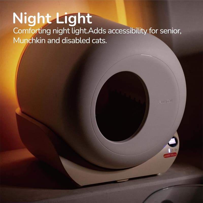 Automatic Cat Litter Box with App & Odor Control - Spacious Design