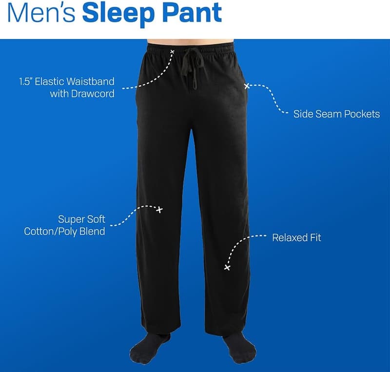 Clark Griswold Santa Men's Black Pajama Pants