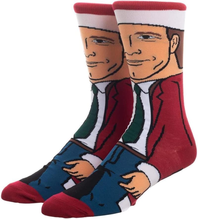 Clark Griswold Christmas Crew Socks - Sublimated 360 Design