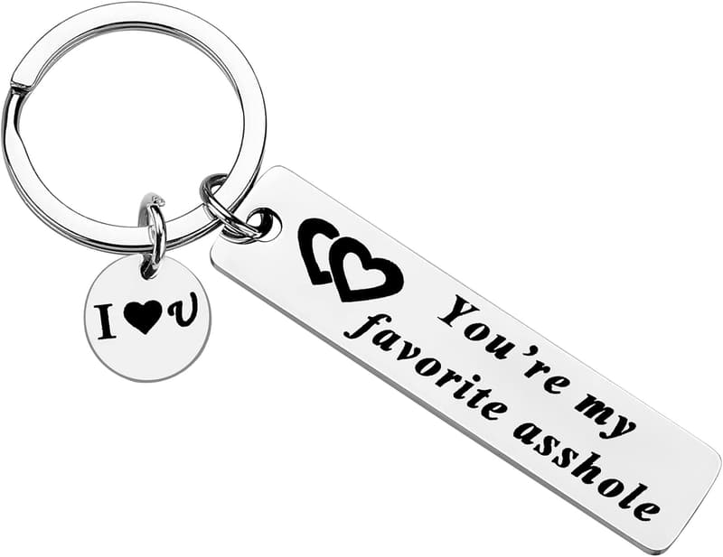 Cute Mini Keychain for Him - Funny Gift for Boyfriend