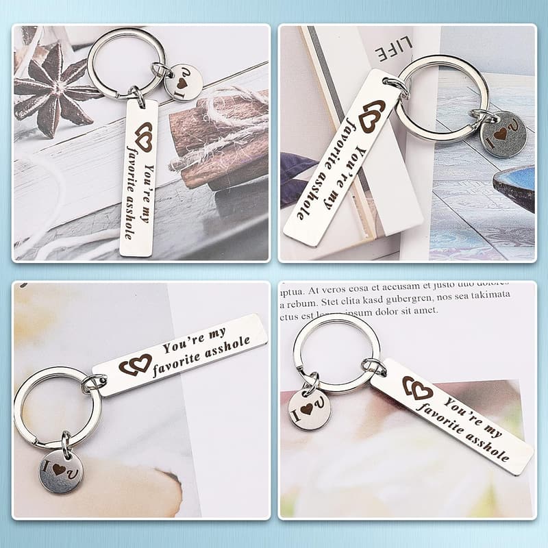 Cute Mini Keychain for Him - Funny Gift for Boyfriend