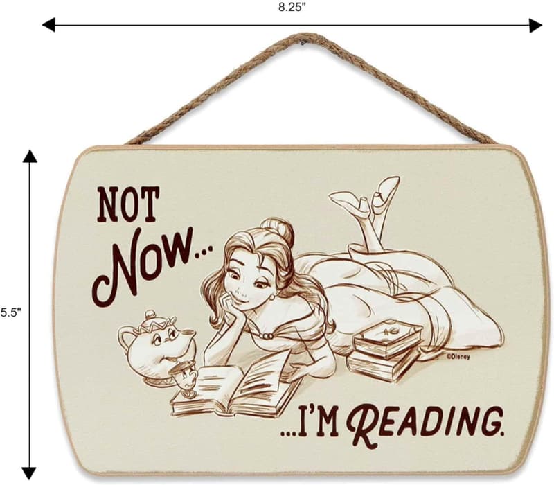 Cute Belle Wall Decor Sign for Kids' Room - 