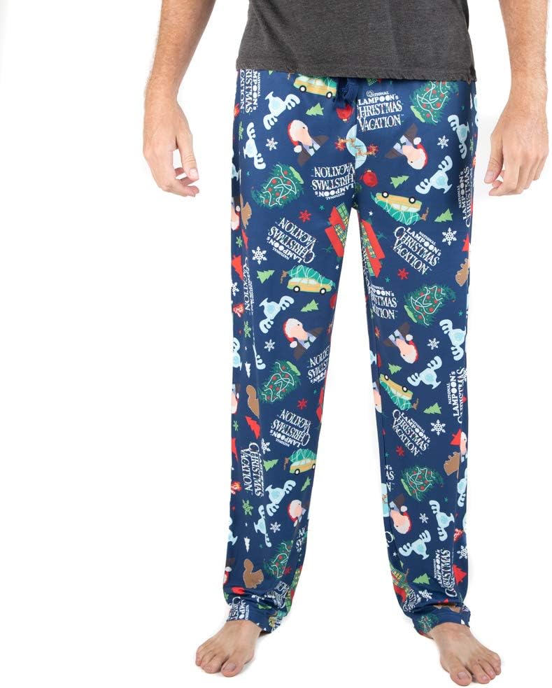 Christmas Pajama Sleep Pants for Men - All Over Print Logo