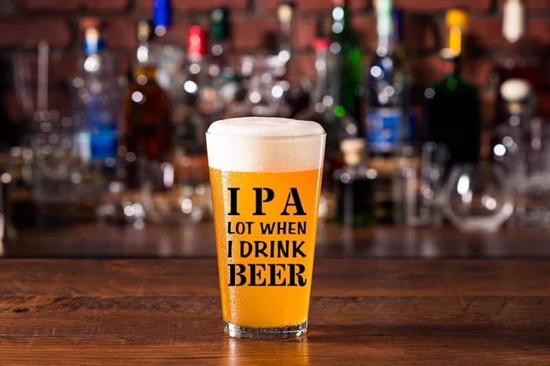 Funny Beer Mug for Pint Lovers - Great Gift for Dad or Mom