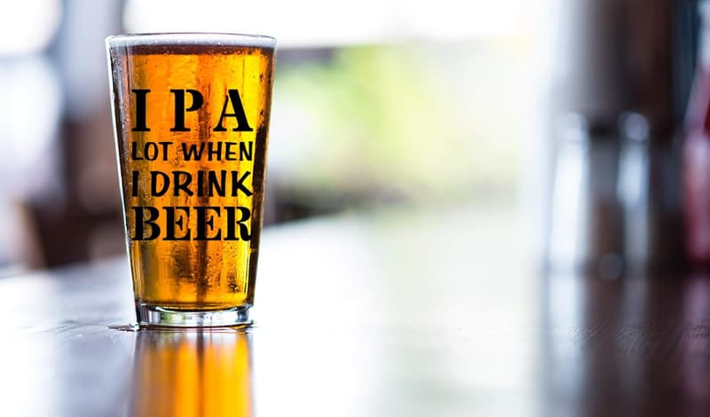 Funny Beer Mug for Pint Lovers - Great Gift for Dad or Mom
