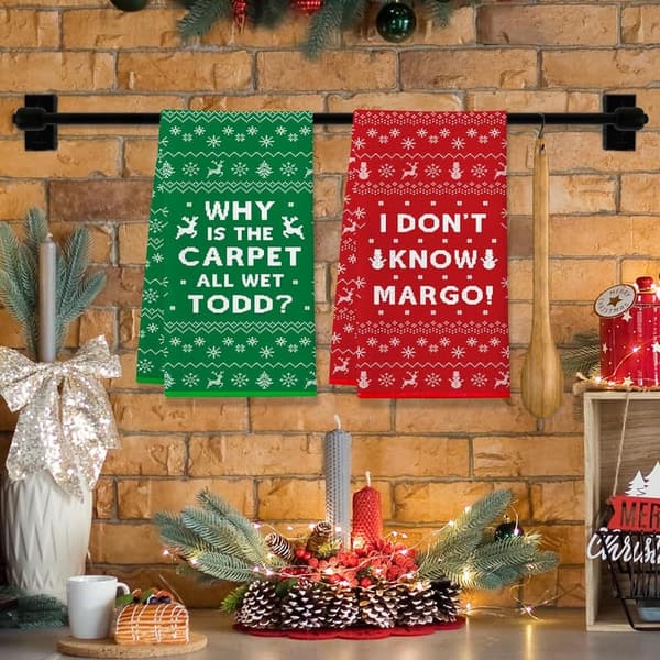 Funny Christmas Kitchen Towels - Griswold Family Decor