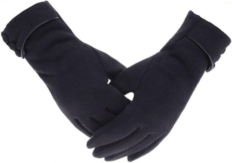 Warm Fleece Touchscreen Gloves for Women - Windproof Winter Gear