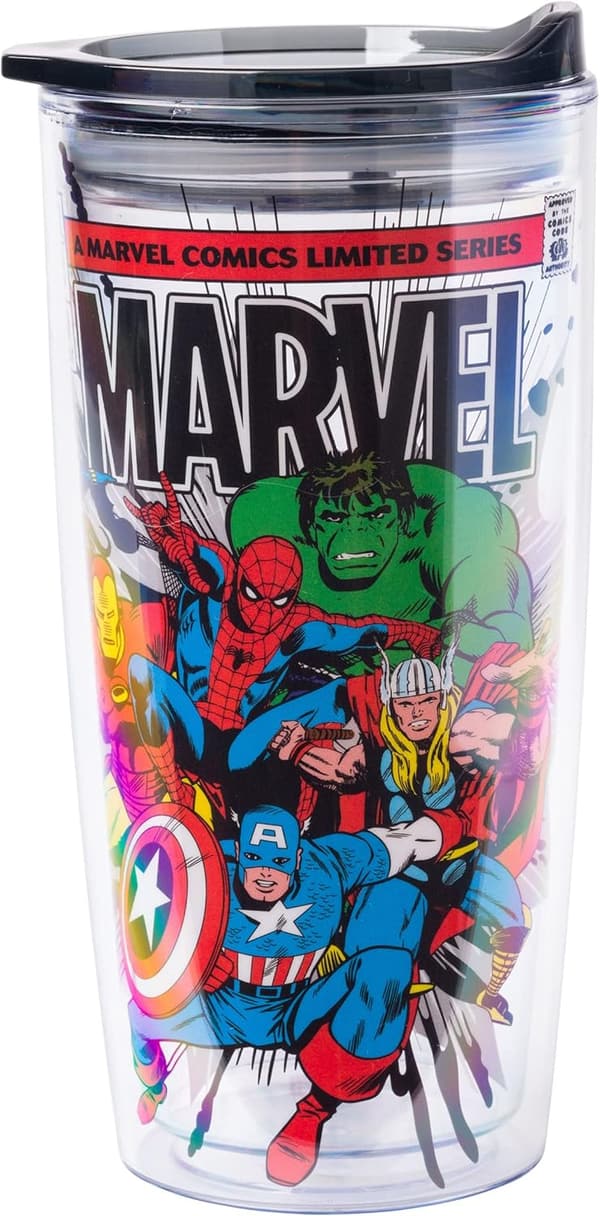 Marvel Avengers Travel Tumbler - 20 oz, Double Wall, Slide Lid